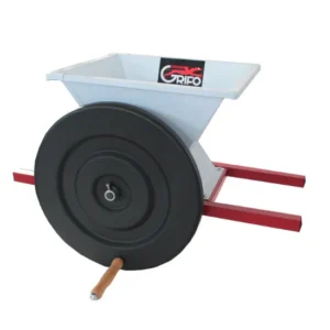 Mini zdrobitor manual pentru struguri, cuvă 400 × 400 mm