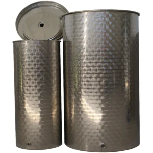 Alternative view of Recipient din inox pentru vin, cu capac flotant pneumatic, 150 l, Italia
