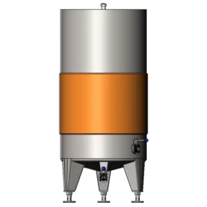 Recipient de 300 l cu capac flotant și manta de răcire