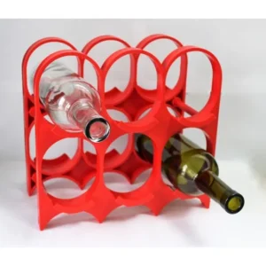 Alternative view of Raft din plastic pentru 6 sticle