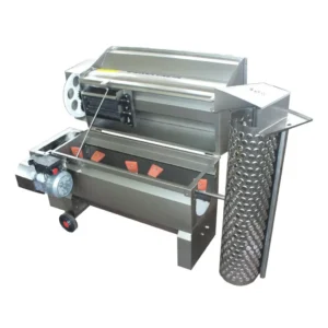 Alternative view of Zdrobitor electric pentru struguri, integral din inox, cu desciorchinător și pompă încorporată pentru transfer